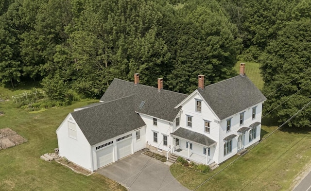 428 Webbs Mills Rd, Raymond, ME 04071 - aerial view of property and surrounding area with a heavily wooded area