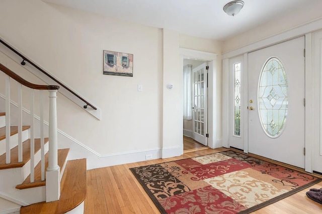 930 Forest Ave, Portland, ME 04103 - entrance foyer with stairs and wood finished floors