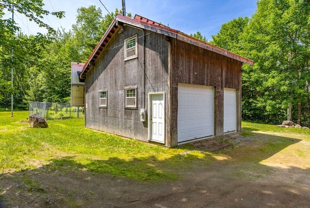 22 Woodpecker Ln, Embden, ME 04958 - view of detached garage