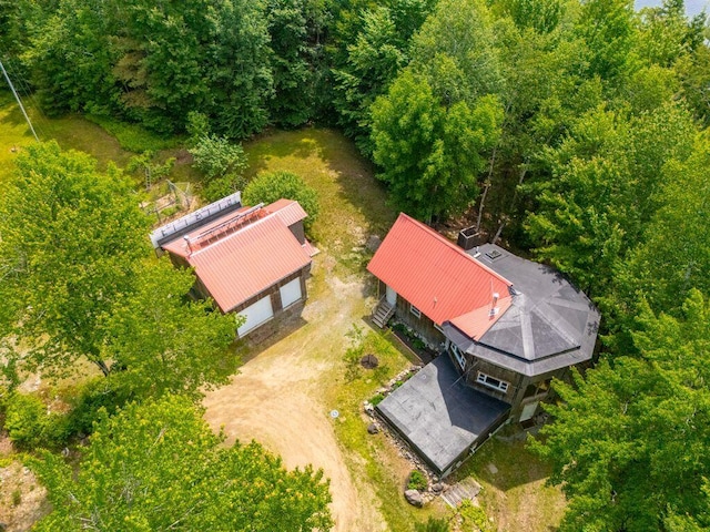 22 Woodpecker Ln, Embden, ME 04958 - aerial view of property and surrounding area