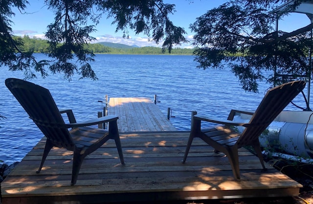 22 Woodpecker Ln, Embden, ME 04958 - dock with a water view