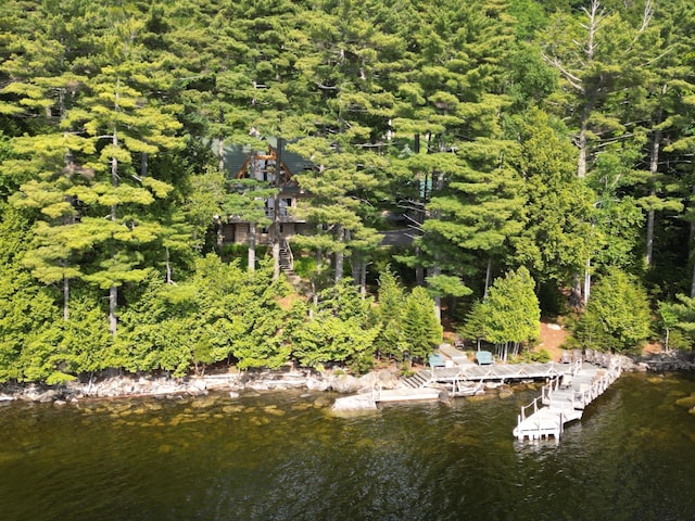 378 Black Point Rd, Beaver Cove, ME 04441 - dock area with stairs and a water view