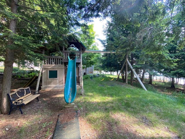 378 Black Point Rd, Beaver Cove, ME 04441 - view of play area with a yard