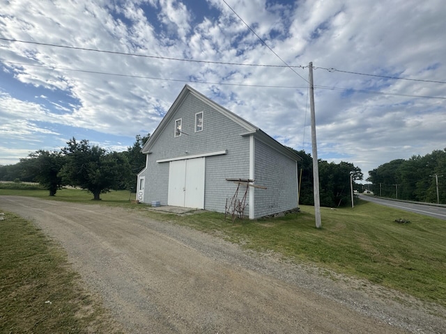 205 Bangor Rd, Unity, ME 04988 - view of outdoor structure with dirt driveway