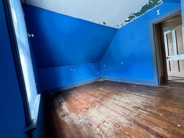 363 Lisbon St, Lisbon, ME 04250 - bonus room featuring lofted ceiling and hardwood / wood-style flooring