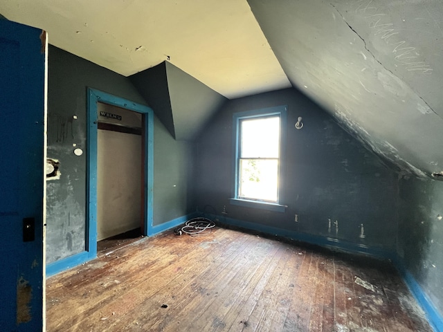 363 Lisbon St, Lisbon, ME 04250 - bonus room featuring hardwood / wood-style flooring and vaulted ceiling