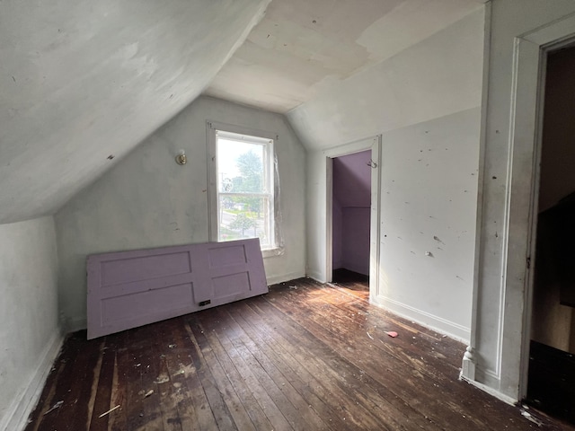 363 Lisbon St, Lisbon, ME 04250 - additional living space featuring hardwood / wood-style flooring and lofted ceiling