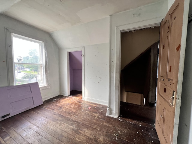 363 Lisbon St, Lisbon, ME 04250 - bonus room featuring vaulted ceiling and wood-type flooring