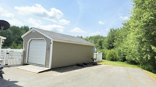 8 Clark Cir, Hampden, ME 04444 - view of garage