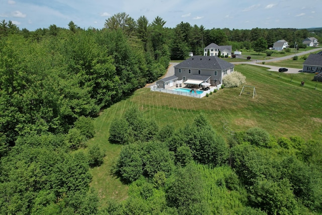 8 Clark Cir, Hampden, ME 04444 - view of subject property featuring a forest and a pool