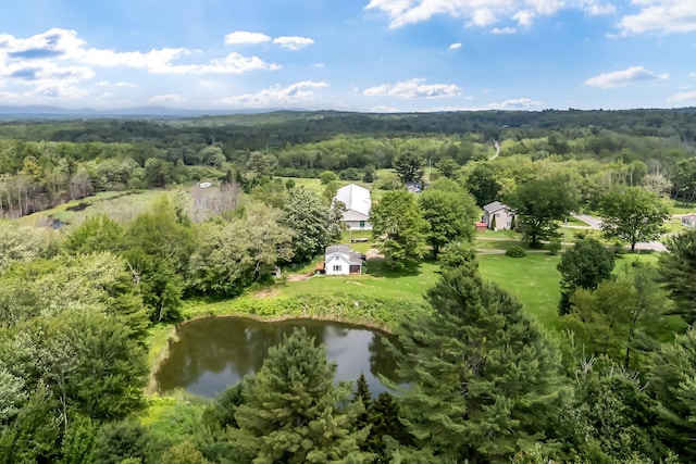 350 Cushing Rd, Cushing, ME 04563 - drone / aerial view of a heavily wooded area and a nearby body of water