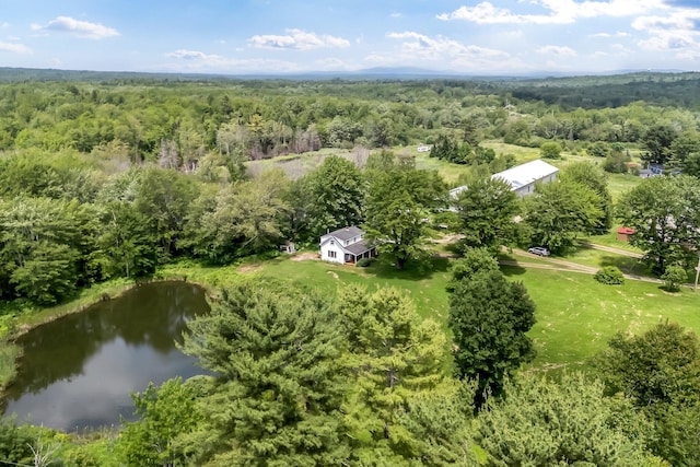 350 Cushing Rd, Cushing, ME 04563 - drone / aerial view of a forest and a nearby body of water