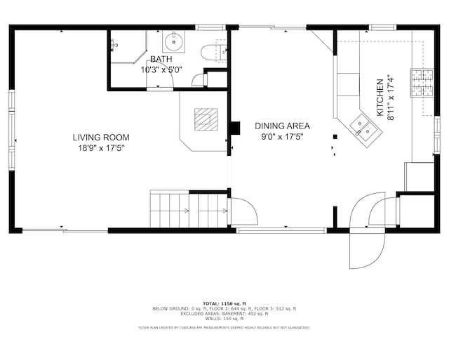 350 Cushing Rd, Cushing, ME 04563 - view of home floor plan