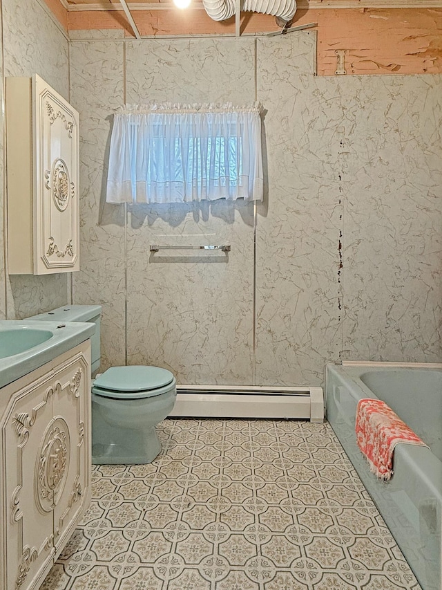 35 Washington St, Rumford, ME 04276 - full bath featuring baseboard heating and vanity
