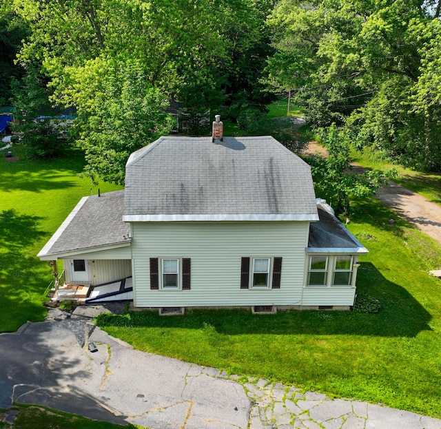 9 Coolidge St, Livermore, ME 04253 - aerial view of property and surrounding area