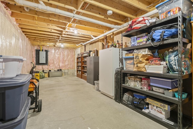 152 Quarry Rd, Limerick, ME 04048 - unfinished below grade area with electric panel