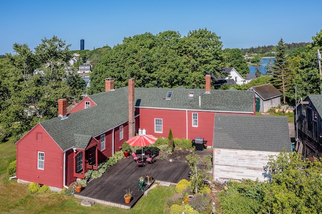 5 Chestnut St, Vinalhaven, ME 04863 - view from above of property