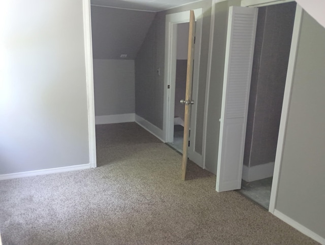 44 Baldwin St, Livermore Falls, ME 04254 - additional living space featuring carpet floors and lofted ceiling