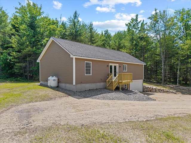 34 Oak Woods Dr, Hiram, ME 04041 - manufactured / mobile home featuring a view of trees