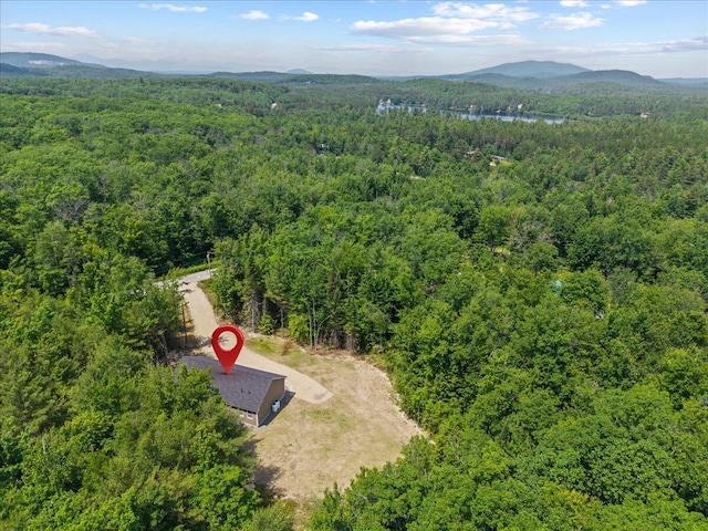 34 Oak Woods Dr, Hiram, ME 04041 - drone / aerial view of a heavily wooded area and mountains