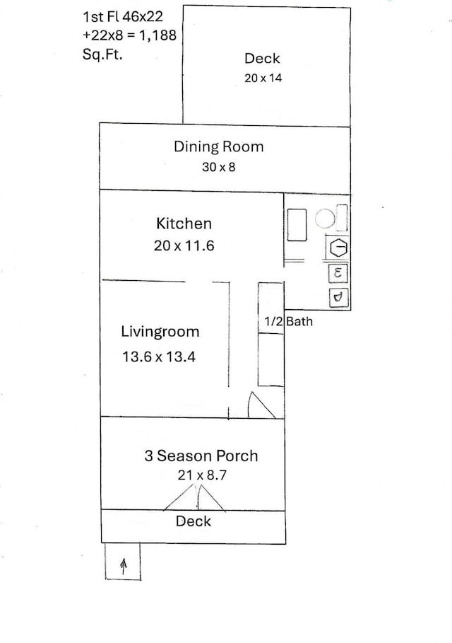 297 Long Beach Ave, York, ME 03909 - view of floor plan / room layout