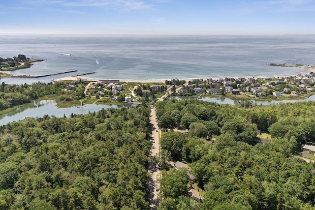 53 Beach Ave, Kennebunk, ME 04043 - aerial overview of property's location with a nearby body of water