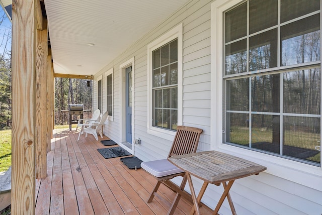 5 Harmony Way, Falmouth, ME 04105 - wooden porch with a grill
