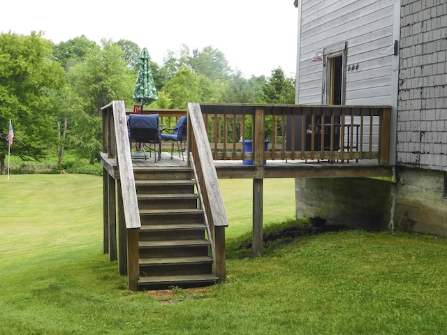 170 Main St, Sangerville, ME 04479 - view of play area with a deck and a lawn