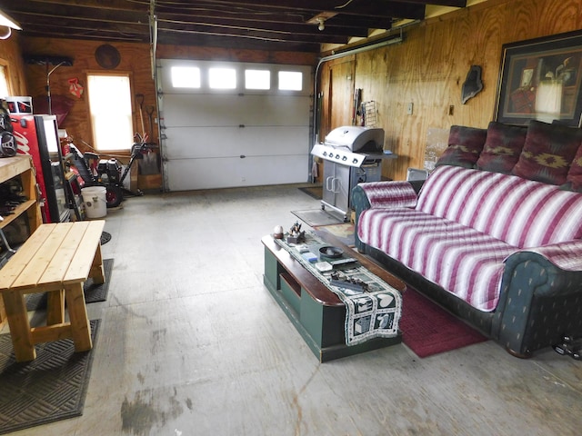 170 Main St, Sangerville, ME 04479 - garage featuring wooden walls