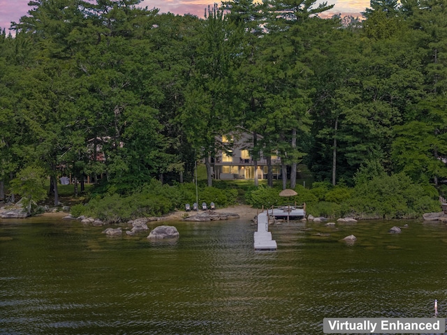 7 Papoose Island Rd, Raymond, ME 04071 - dock with a view of trees and a water view