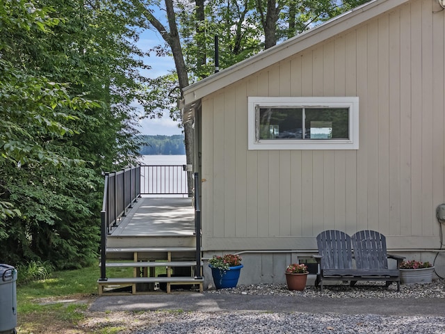 7 Papoose Island Rd, Raymond, ME 04071 - view of property exterior featuring a wooden deck