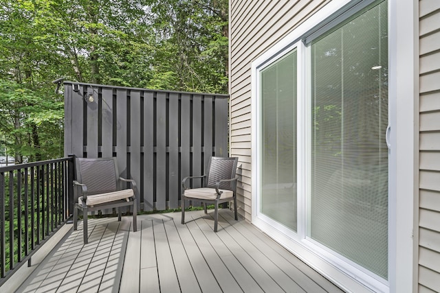 7 Papoose Island Rd, Raymond, ME 04071 - wooden terrace with view of wooded area