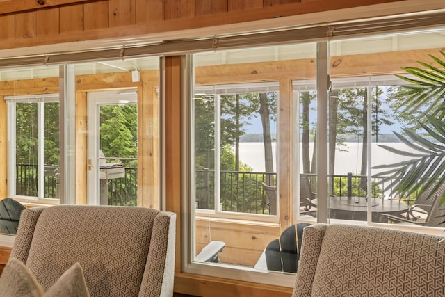 7 Papoose Island Rd, Raymond, ME 04071 - entryway with plenty of natural light and a water view