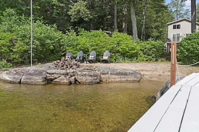 7 Papoose Island Rd, Raymond, ME 04071 - view of yard with a water view