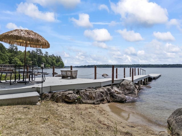 7 Papoose Island Rd, Raymond, ME 04071 - dock area with a water view