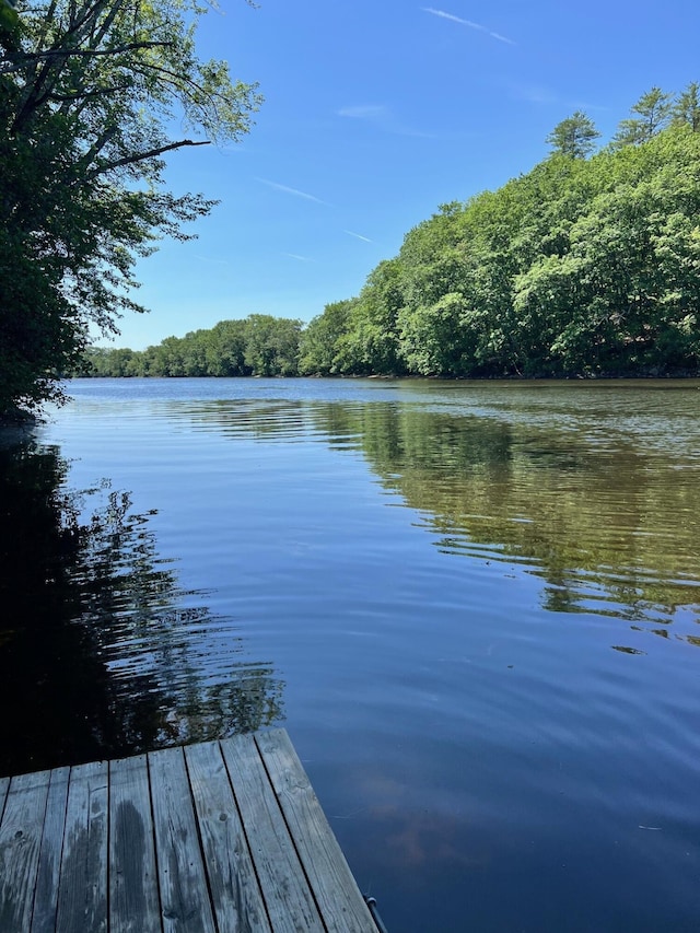 2 Far View Cir, Saco, ME 04072 - dock with a water view and a forest view