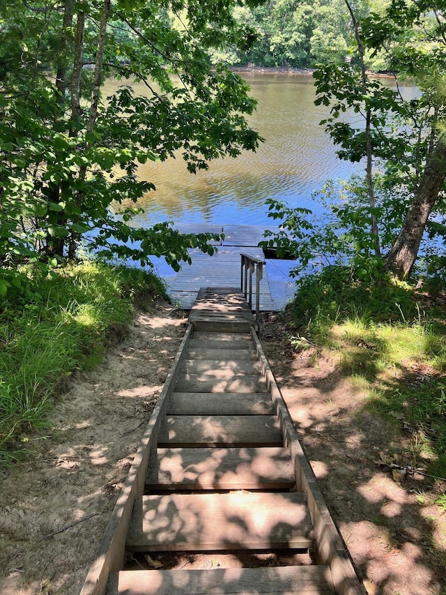 2 Far View Cir, Saco, ME 04072 - surrounding community with a water view, a dock, and stairs
