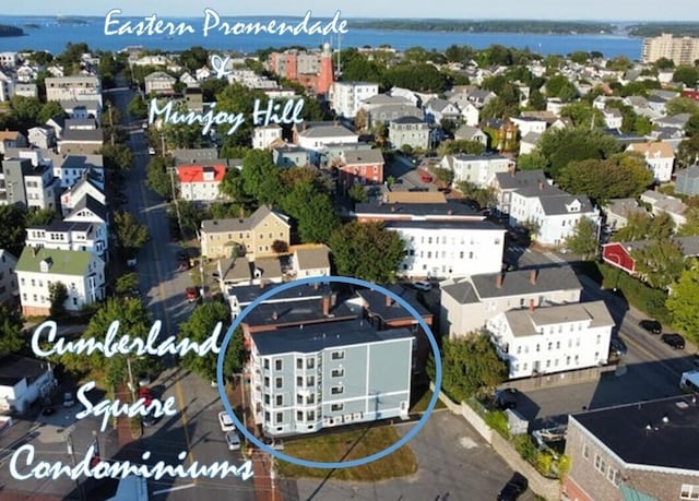 106 Cumberland Ave Unit 201, Portland, ME 04101 - drone / aerial view of a nearby body of water