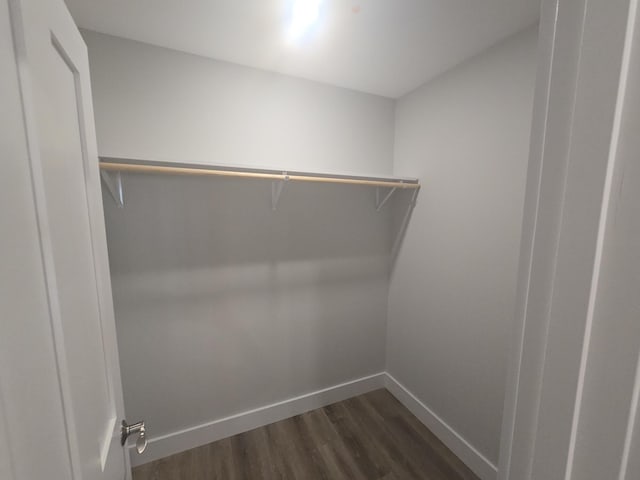 106 Cumberland Ave Unit 201, Portland, ME 04101 - walk in closet with dark wood-style floors