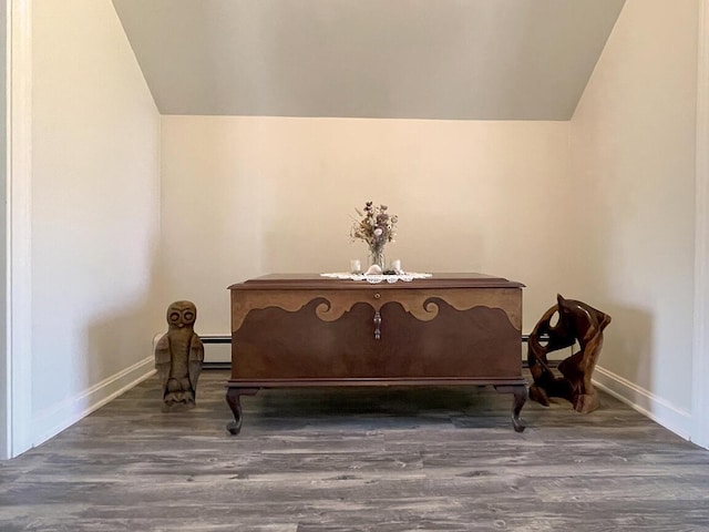 232 Hatch Rd, Prospect, ME 04981 - detailed view of wood finished floors and a baseboard heating unit