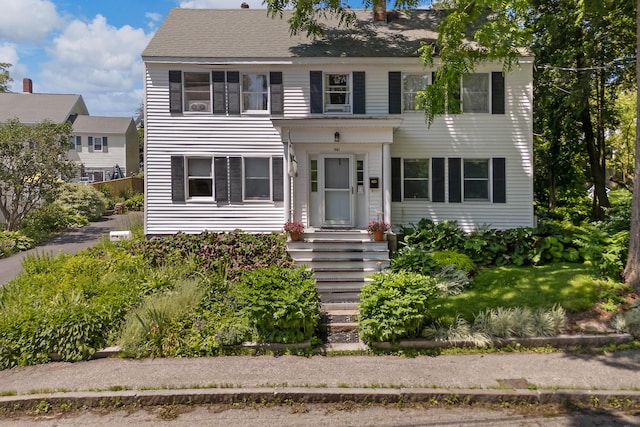 390 Front St, Bath, ME 04530 - view of front of property with a chimney