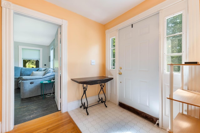 390 Front St, Bath, ME 04530 - entryway featuring healthy amount of natural light and wood finished floors
