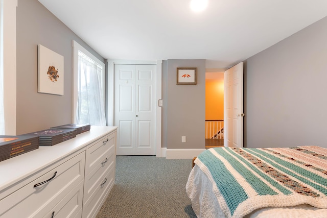 390 Front St, Bath, ME 04530 - carpeted bedroom featuring a closet and baseboards