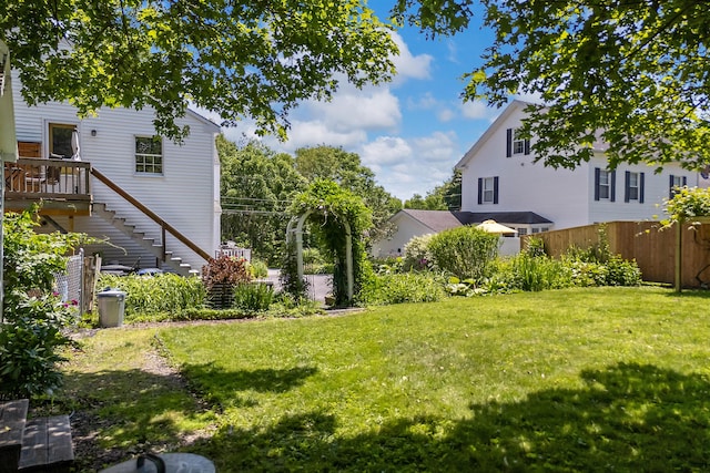 390 Front St, Bath, ME 04530 - view of yard with stairs