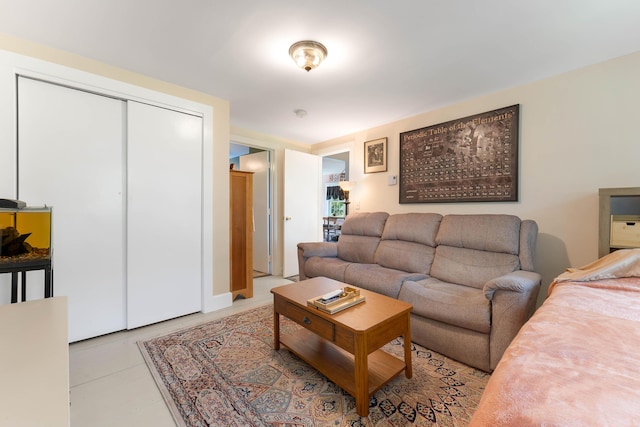 390 Front St, Bath, ME 04530 - living room featuring light tile patterned floors