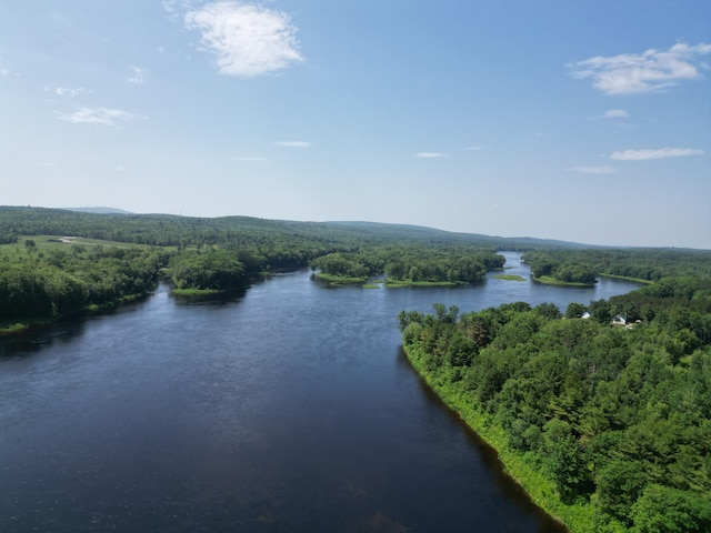 1093 N Chester Rd, Chester, ME 04457 - water view featuring a forest