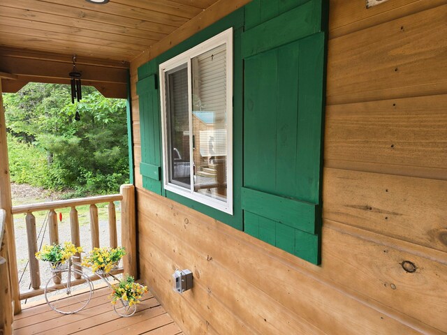 1093 N Chester Rd, Chester, ME 04457 - view of wooden terrace