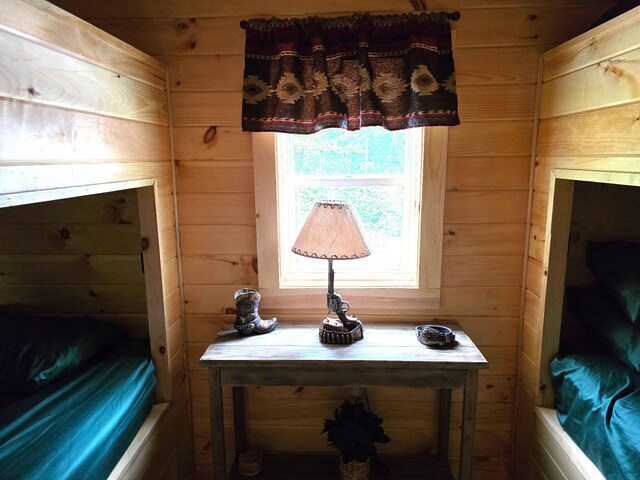 1093 N Chester Rd, Chester, ME 04457 - bedroom / living area view of wooden walls