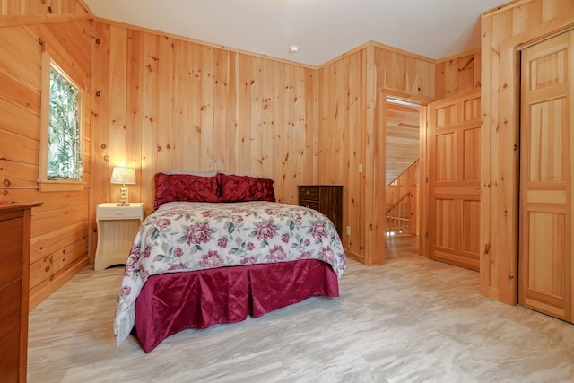 51 Short Point Way, Orland, ME 04472 - bedroom featuring wooden walls