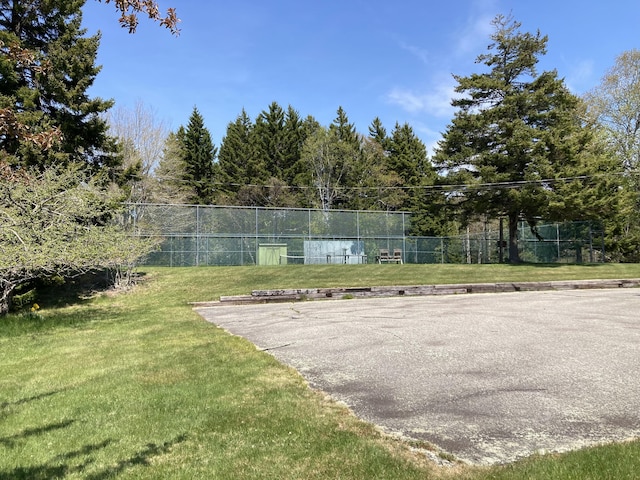1 Francis Rd, Steuben, ME 04680 - view of yard featuring a tennis court